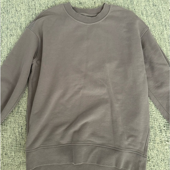 Lululemon Softstreme Perfectly Oversized Crewneck Pullover, size 4, color grey - Picture 1 of 2